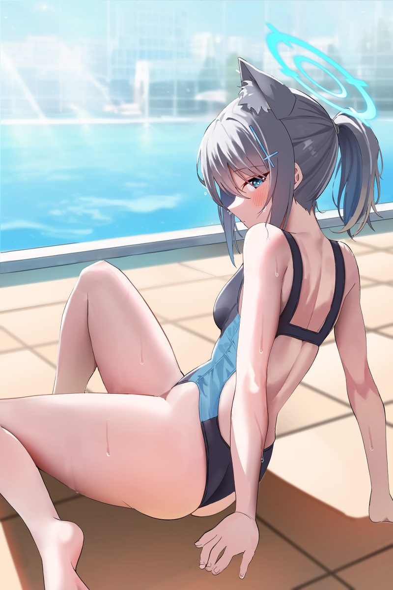 This is a pixiv picture whose title is Shiroko.