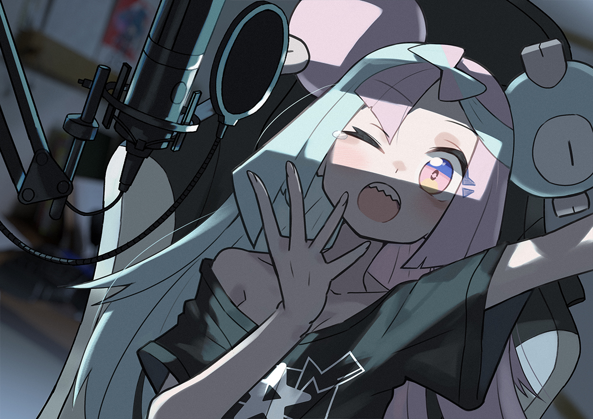 This is a pixiv picture whose title is ナンジャモちゃん（Tシャツの姿）.