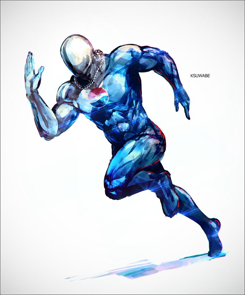 This is a pixiv picture whose title is ペプシマン.