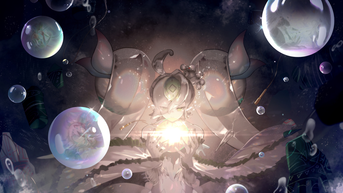 This is a pixiv picture whose title is 泡.