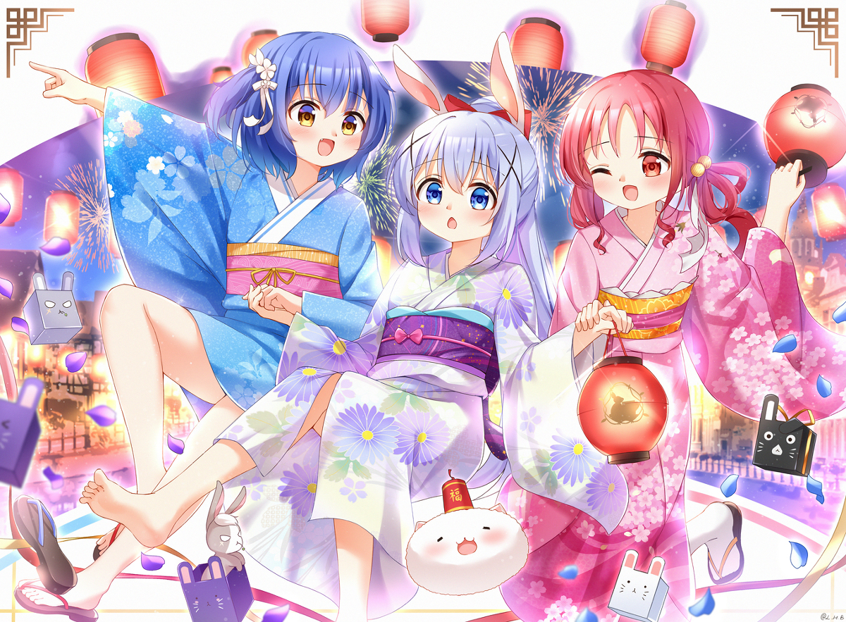 This is a pixiv picture whose title is チマメ隊の春祭り!.
