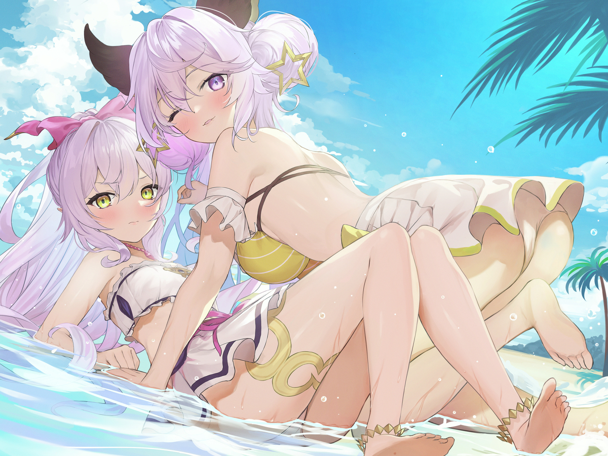 This is a pixiv picture whose title is 水着星トモ！.