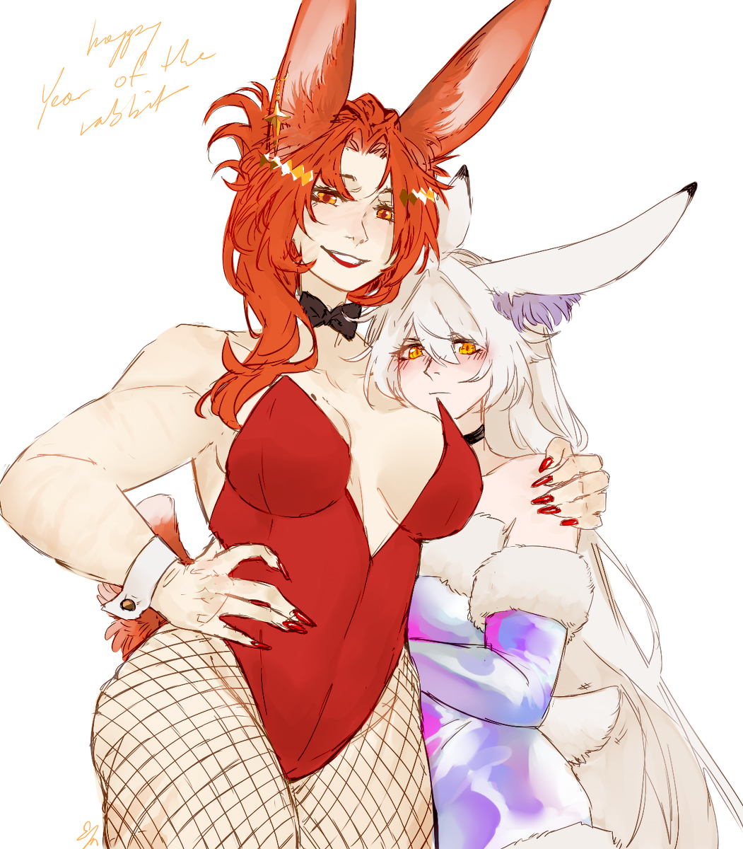 This is a pixiv picture whose title is year of the bnuuy.