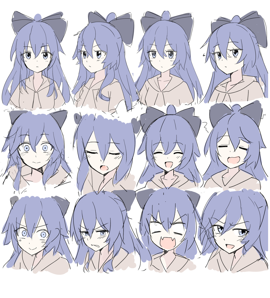 This is a pixiv picture whose title is 【東方落書き5枚】依神姉妹や天子ちゃんとか.