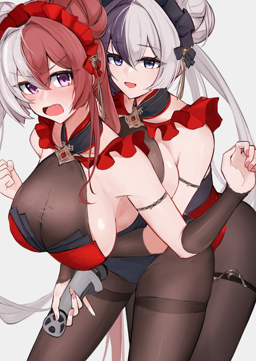 This is a pixiv picture whose title is 肇和姉妹.
