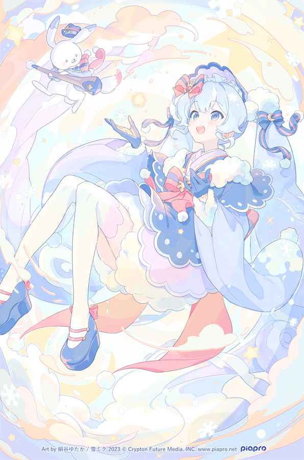 This is a pixiv picture whose title is 「SNOW MIKU 2023特別号」 表紙イラスト.