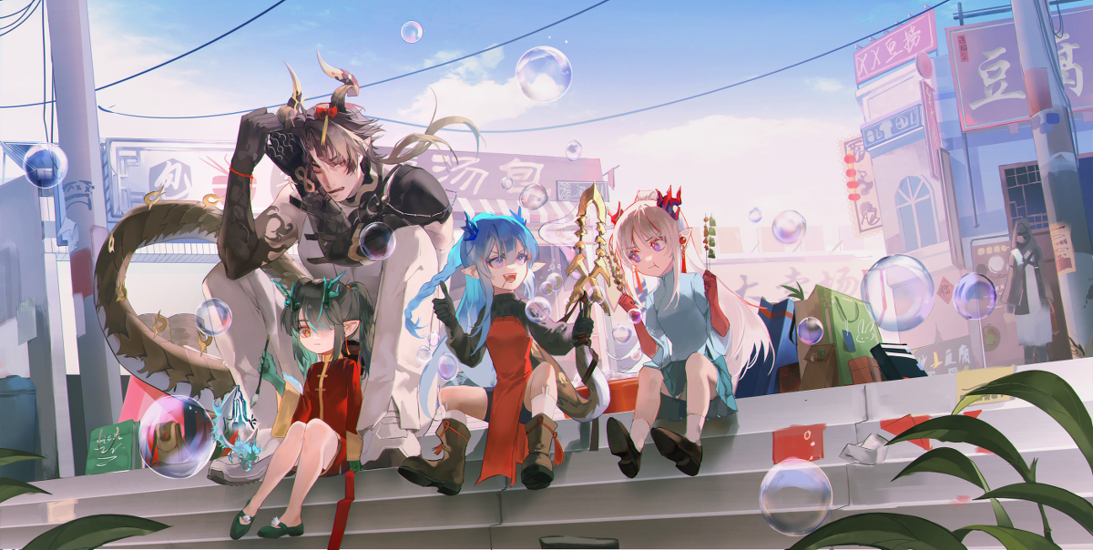 This is a pixiv picture whose title is 泡泡.