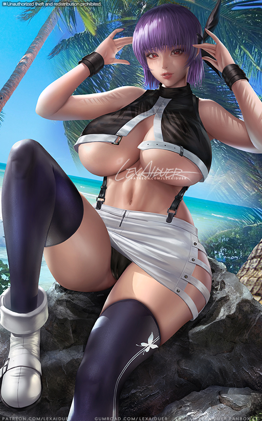 This is a pixiv picture whose title is [DOA] Ayane(intimate costume).