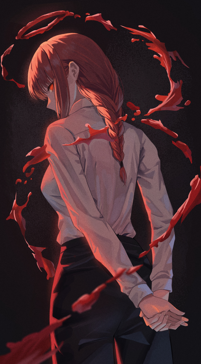 This is a pixiv picture whose title is makima.
