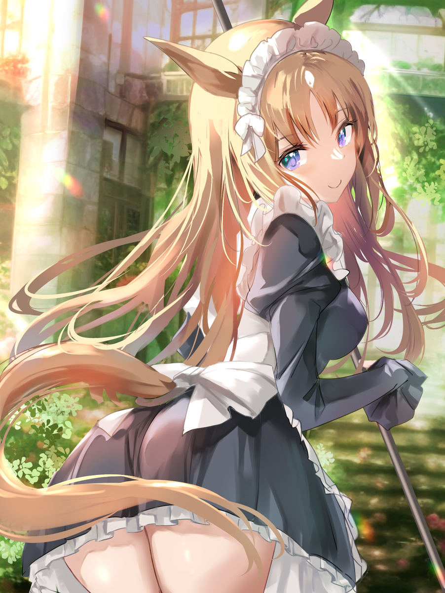 This is a pixiv picture whose title is メイドグラス.