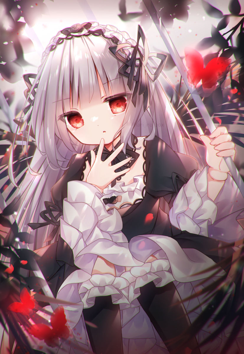 This is a pixiv picture whose title is 廃園.