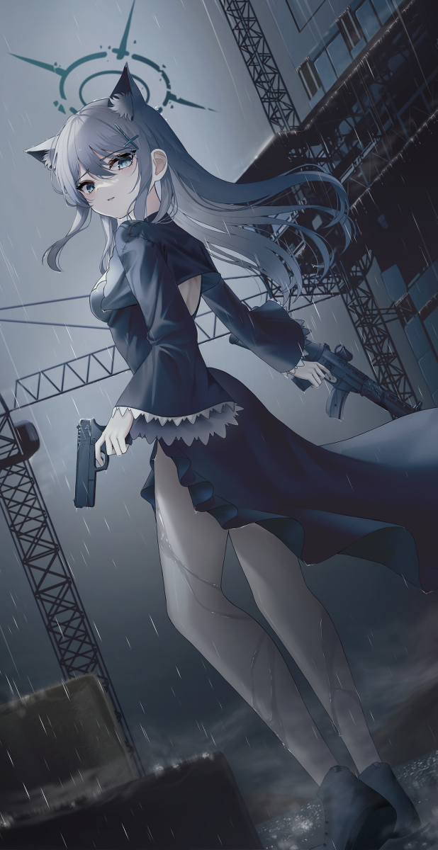 This is a pixiv picture whose title is 黑化シロコ.