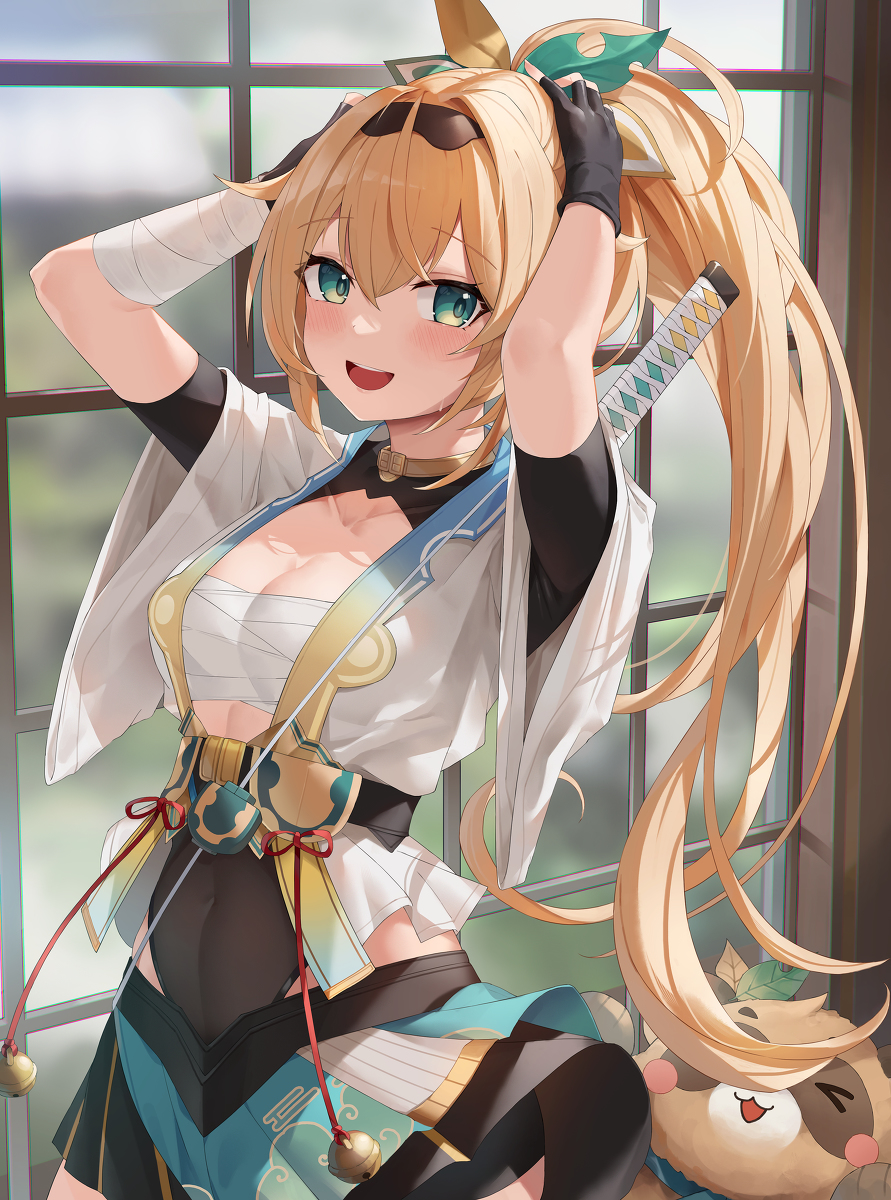 This is a pixiv picture whose title is 伸びすぎたいろは殿.