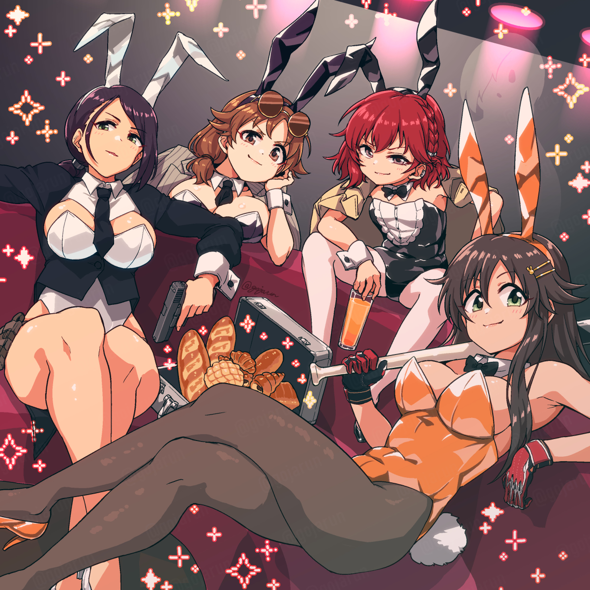 This is a pixiv picture whose title is ハートボイルドバニー！.