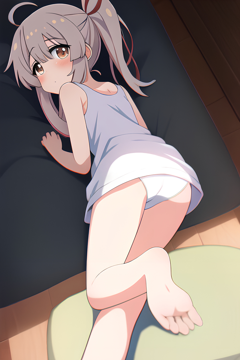 This is a pixiv picture whose title is 【お兄ちゃんはおしまい】身体適応訓練？.