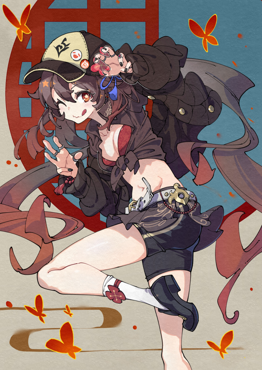 This is a pixiv picture whose title is アメスク風胡桃.