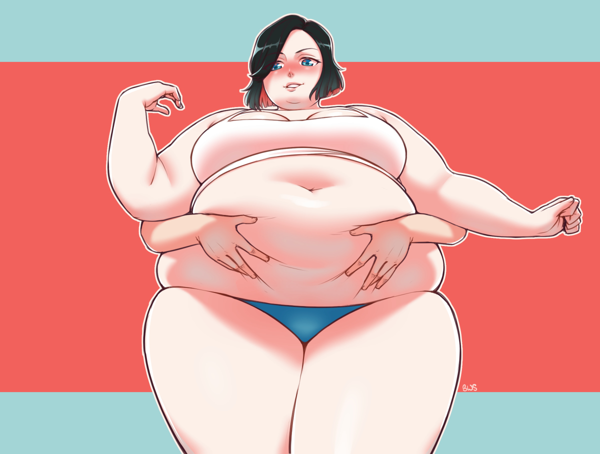 This is a pixiv picture whose title is This is Not a Weight Loss Ad.