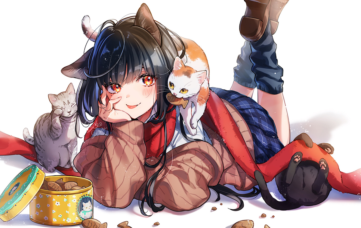 This is a pixiv picture whose title is ねこみみ.