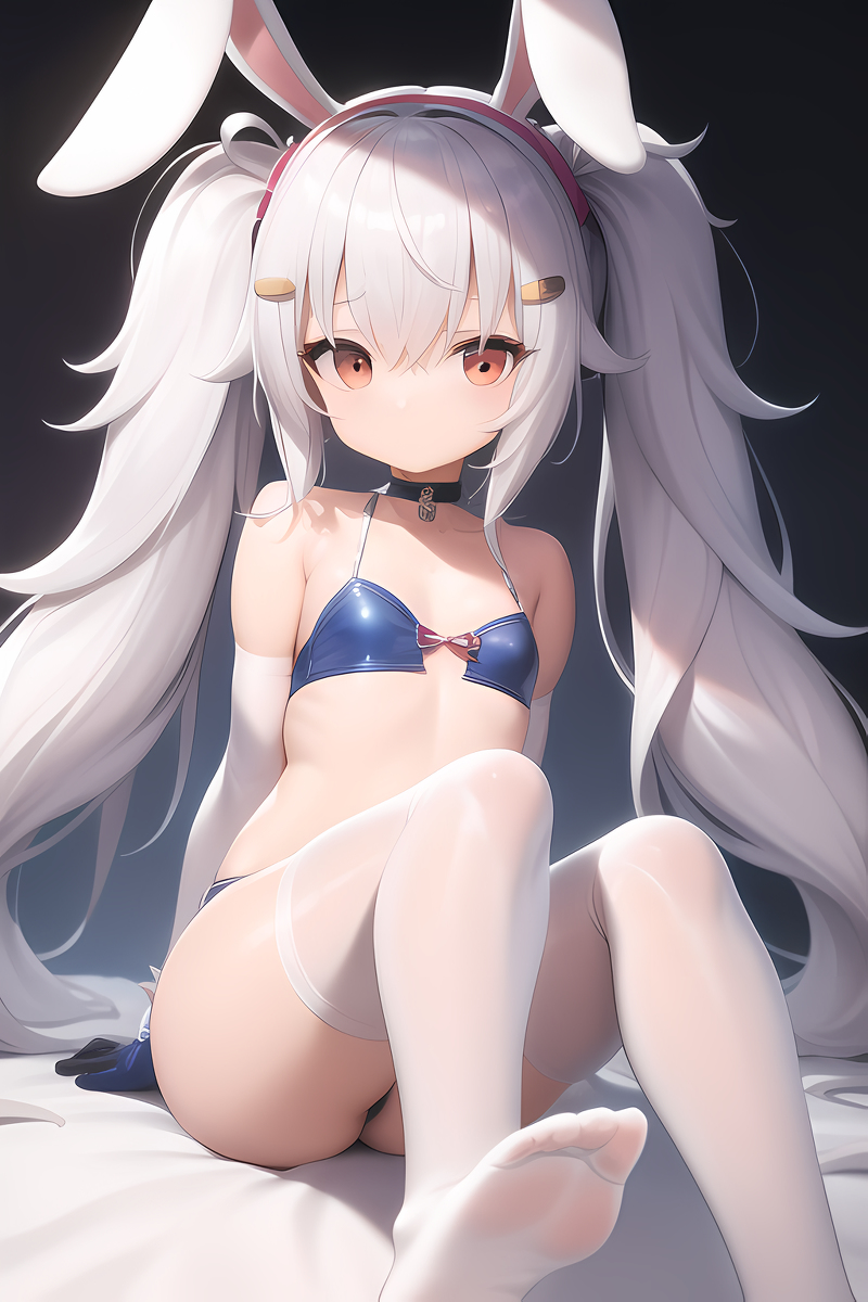 This is a pixiv picture whose title is 【碧蓝航线】靴下をじっと見ないで！.