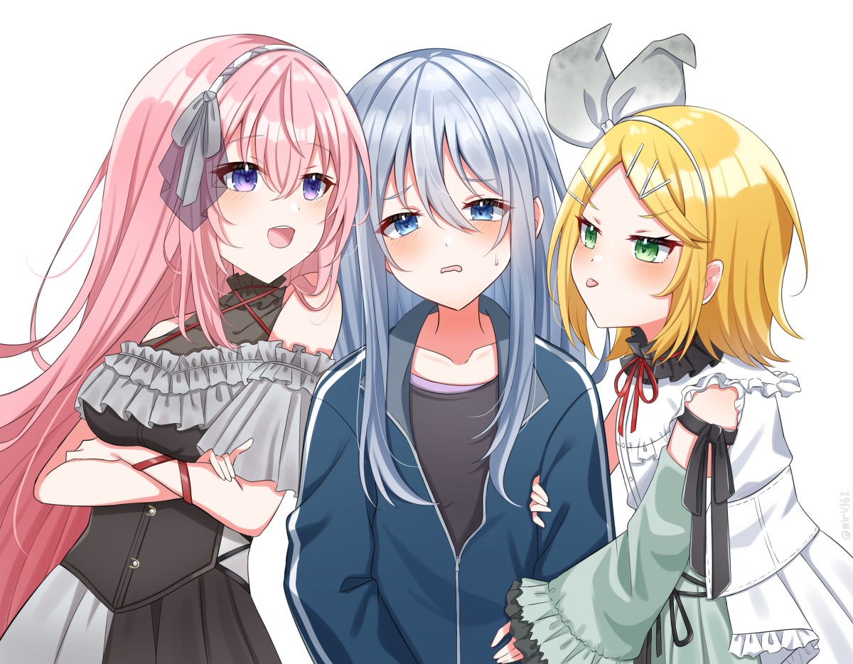This is a pixiv picture whose title is 板挟み奏ちゃん.