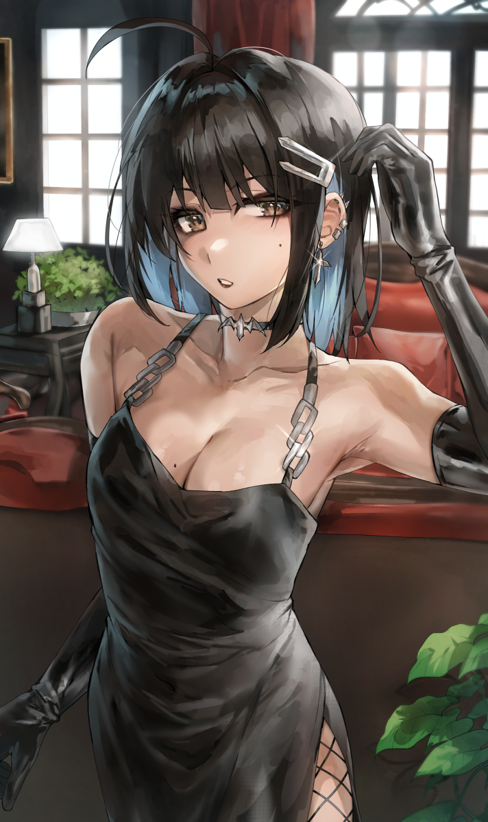 This is a pixiv picture whose title is Goth girl.