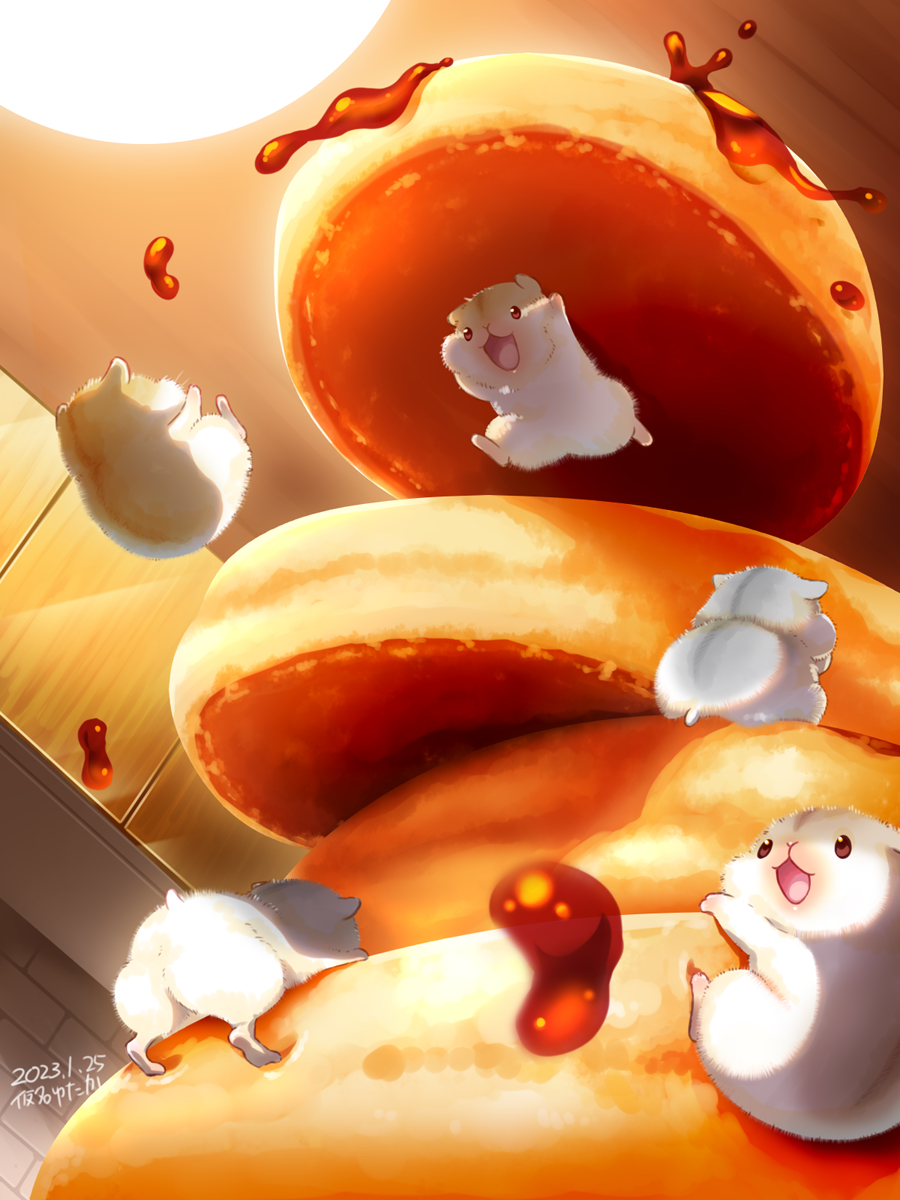 This is a pixiv picture whose title is ほっとけーきの日2023.