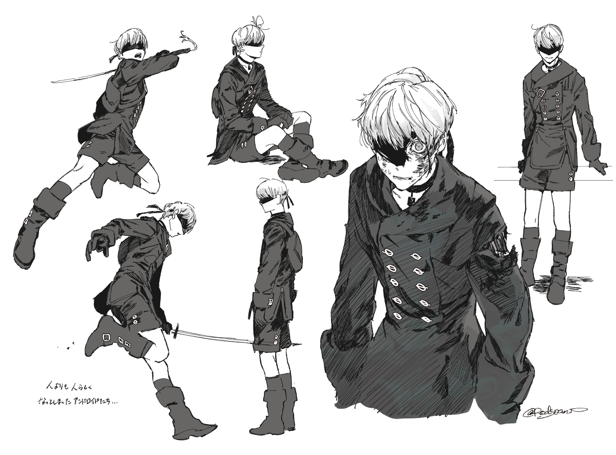 This is a pixiv picture whose title is 9S.