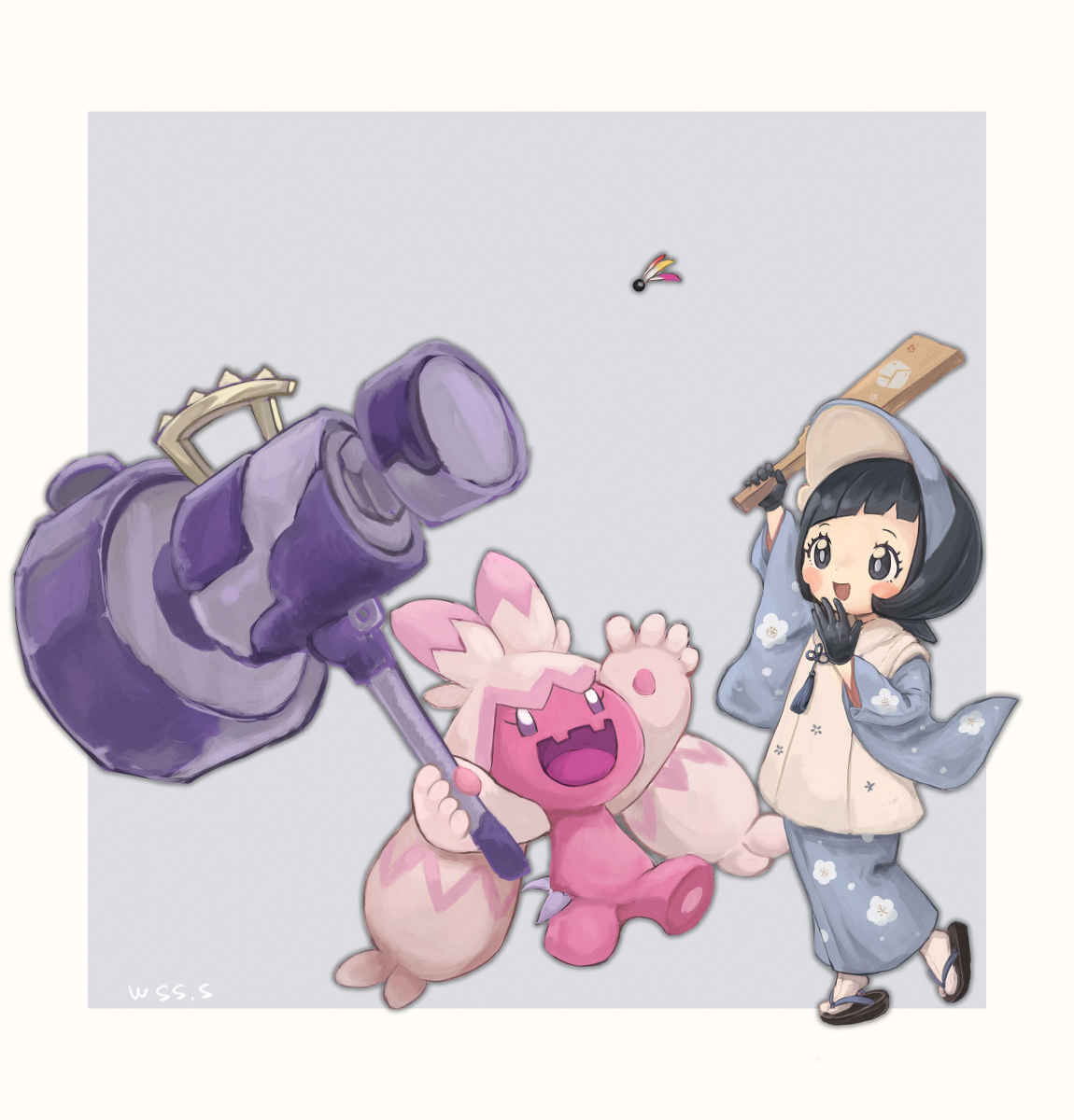 This is a pixiv picture whose title is ポピーとデカヌチャン.