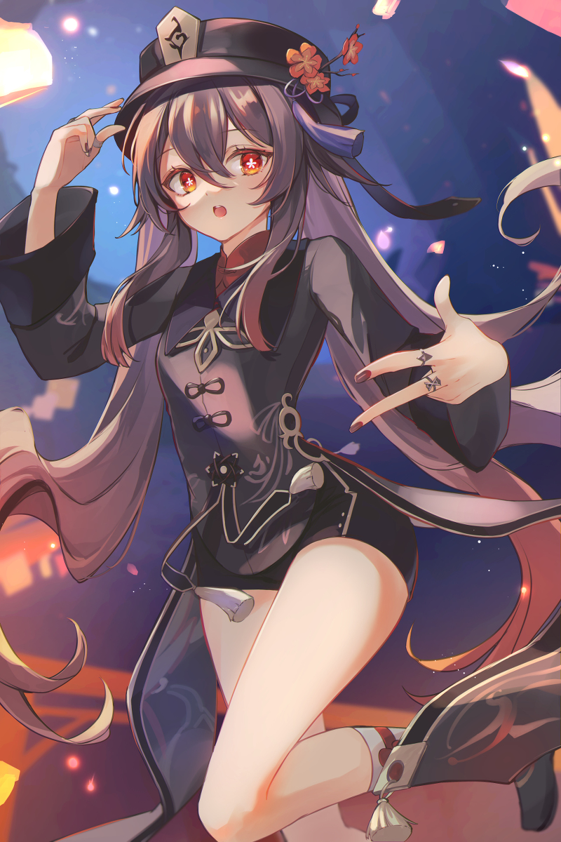 This is a pixiv picture whose title is 胡桃ラップ可愛すぎた.