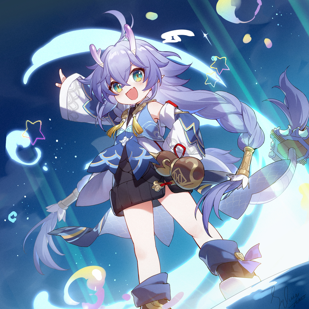 This is a pixiv picture whose title is 白露.