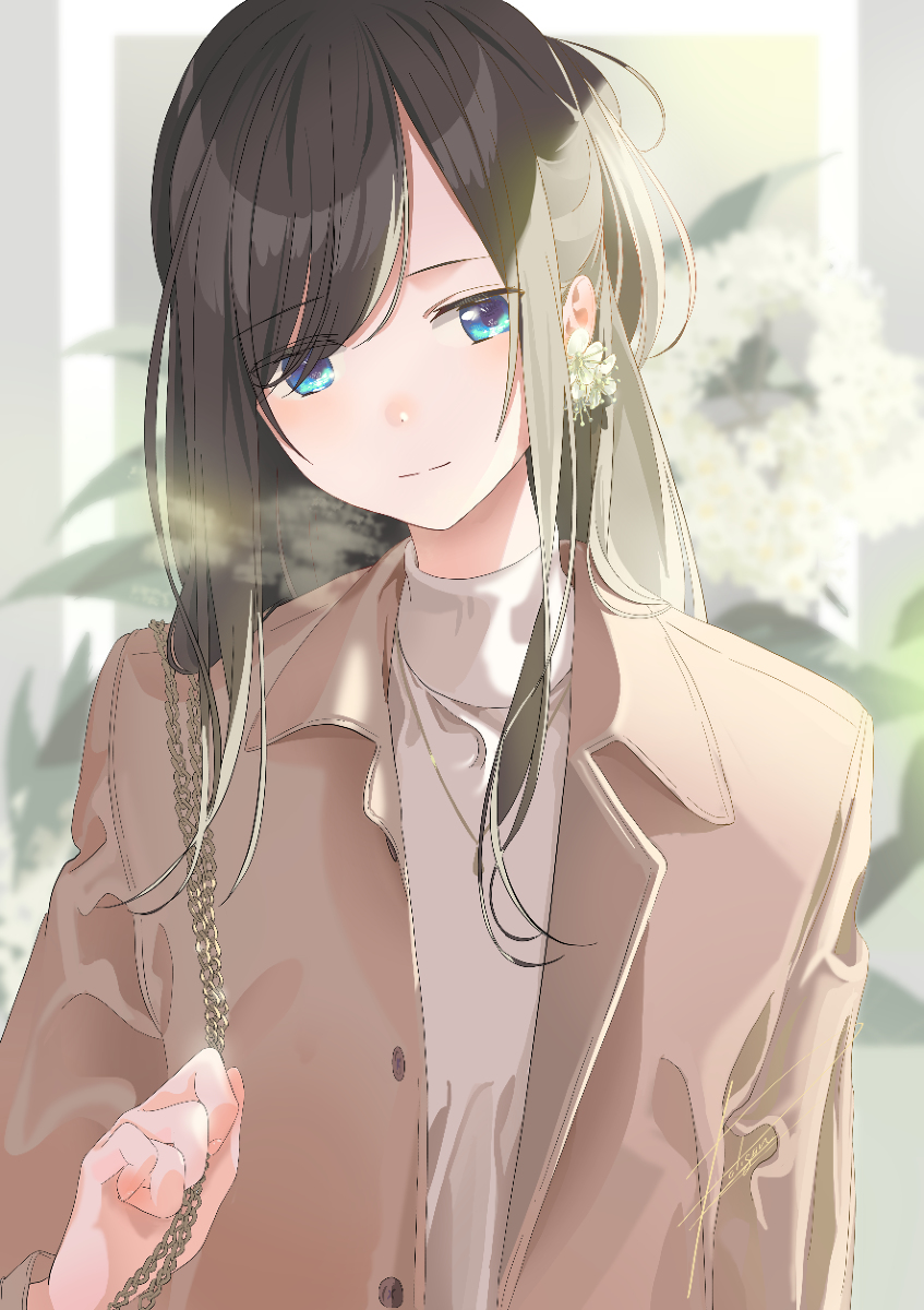 This is a pixiv picture whose title is 冬の花.