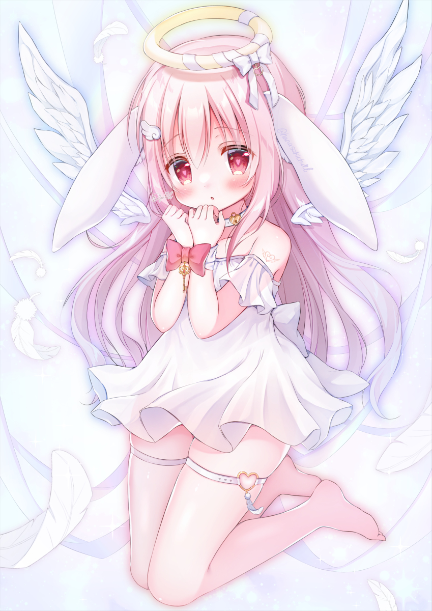 This is a pixiv picture whose title is 囚われの天使🔑.