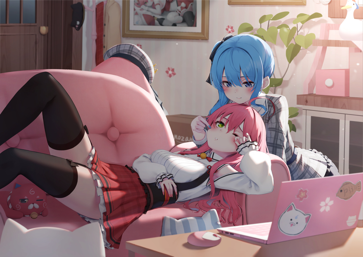 This is a pixiv picture whose title is みこめっと.