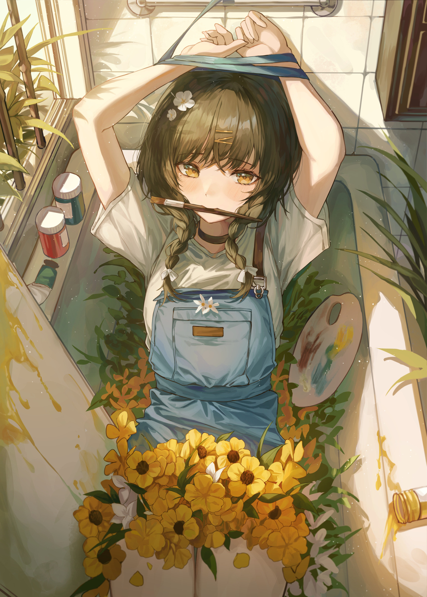 This is a pixiv picture whose title is yellow..