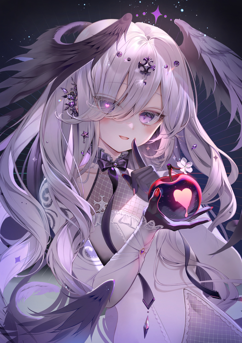 This is a pixiv picture whose title is 💜🍎💜.