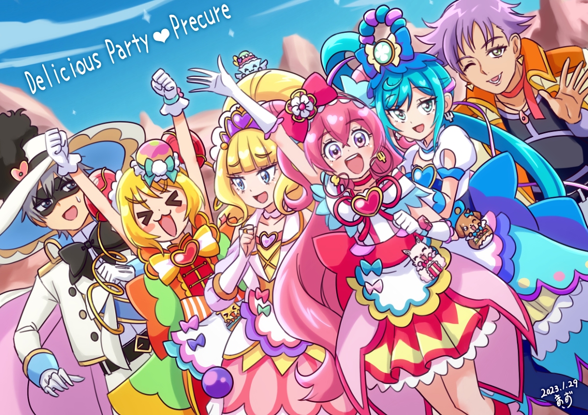 This is a pixiv picture whose title is デリシャスパーティ♡プリキュア.