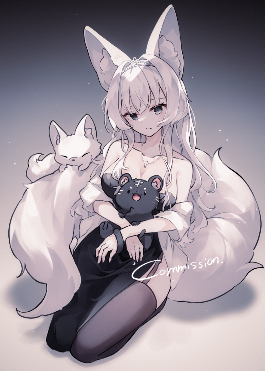 This is a pixiv picture whose title is commission.