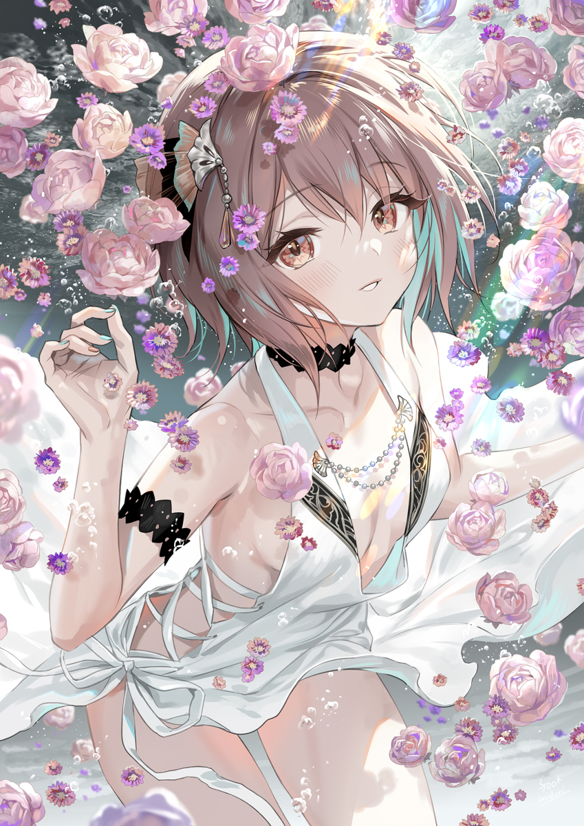This is a pixiv picture whose title is 香る水.