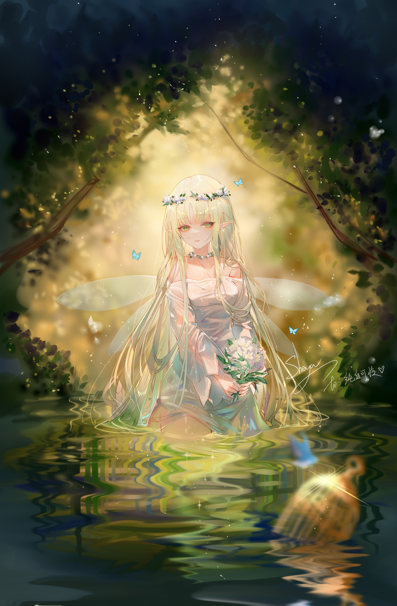 This is a pixiv picture whose title is 🦋.