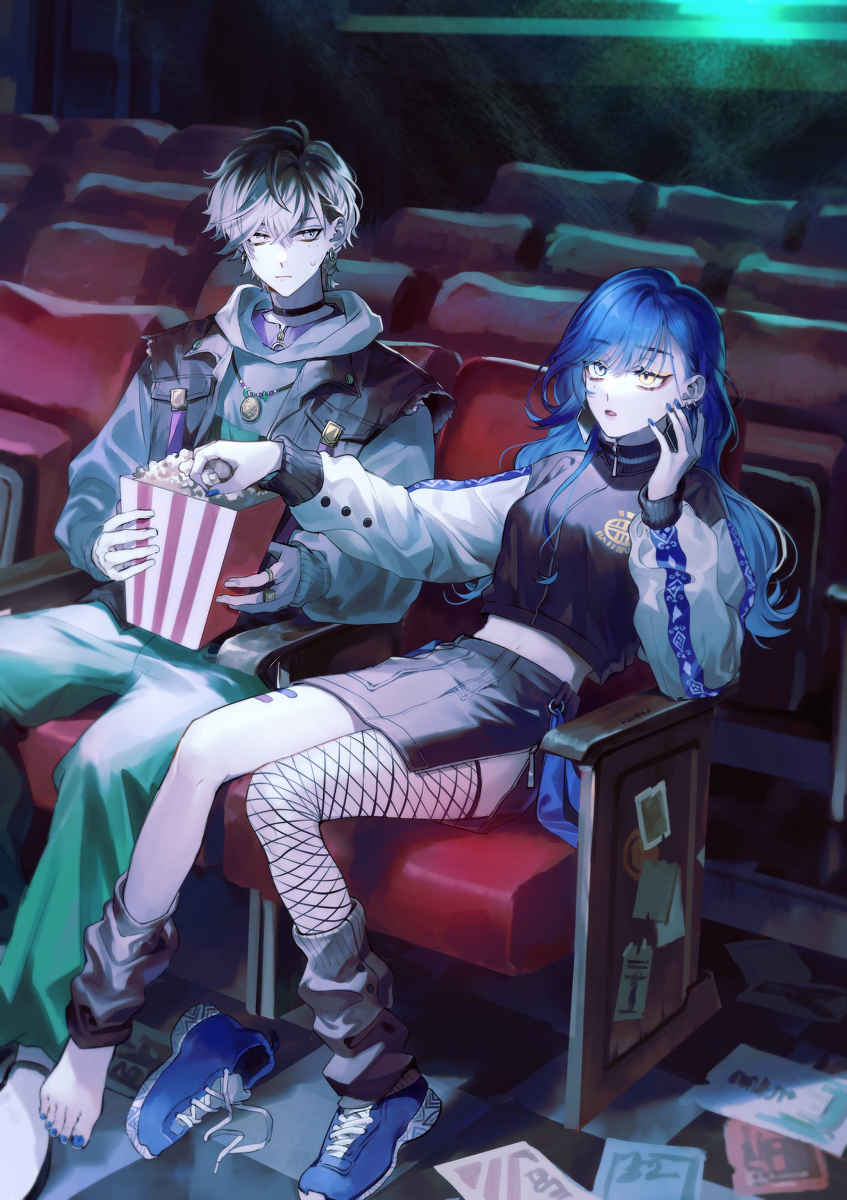 This is a pixiv picture whose title is 閉館.