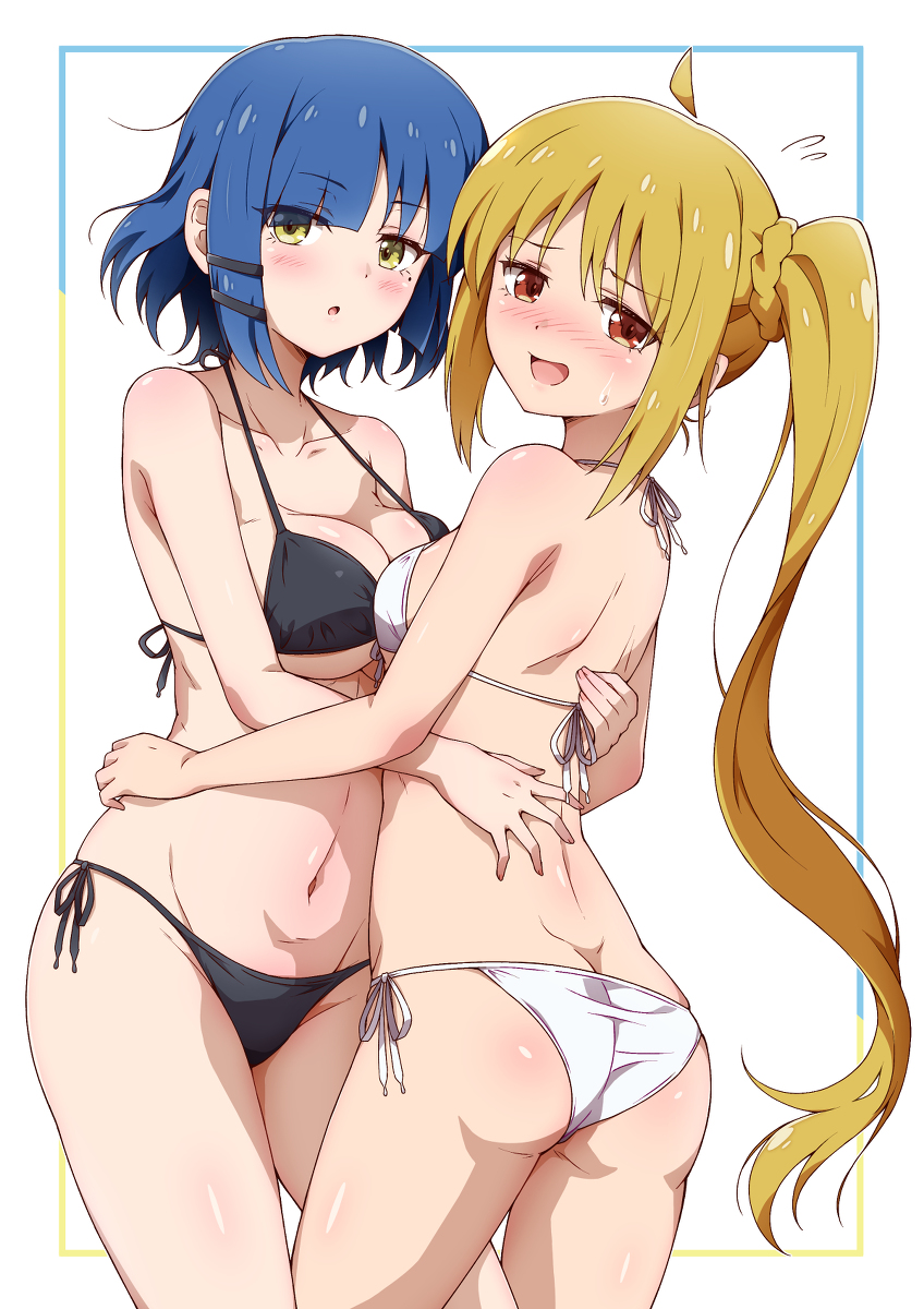 This is a pixiv picture whose title is リョウさんと虹夏ちゃん.
