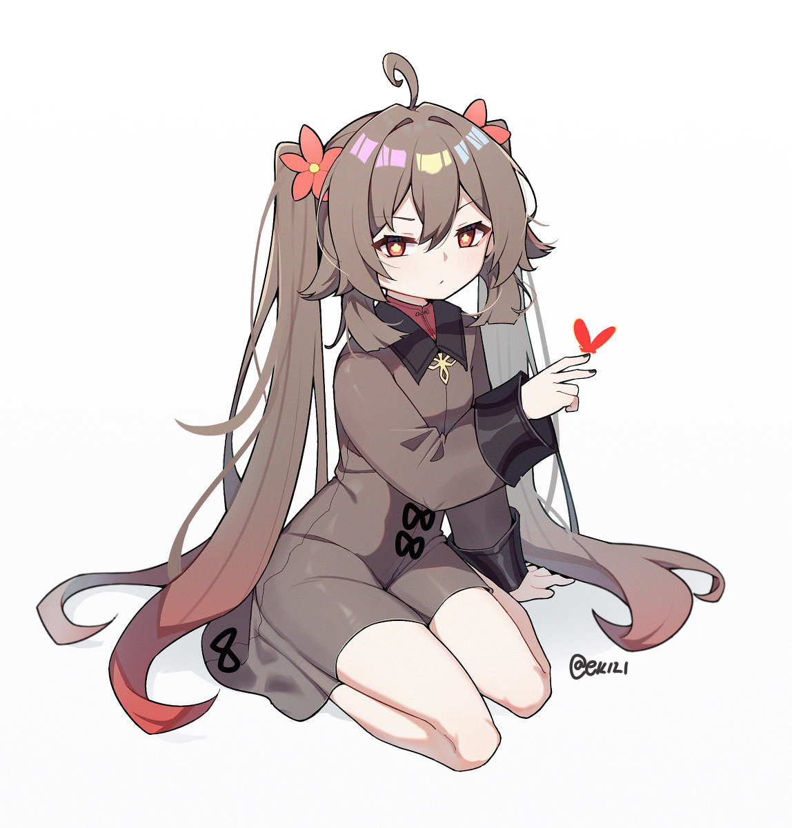 This is a pixiv picture whose title is 胡桃桃桃桃❤❤.