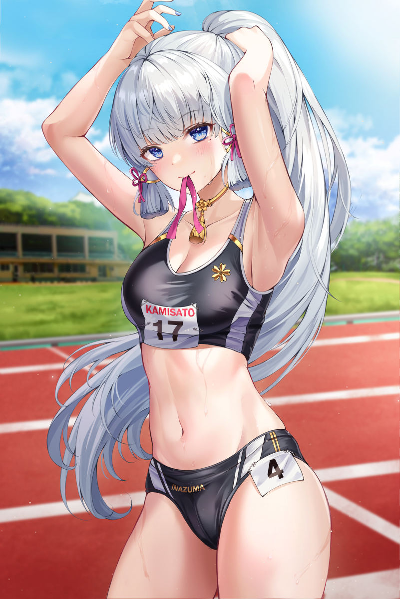 This is a pixiv picture whose title is 陸上部綾華.