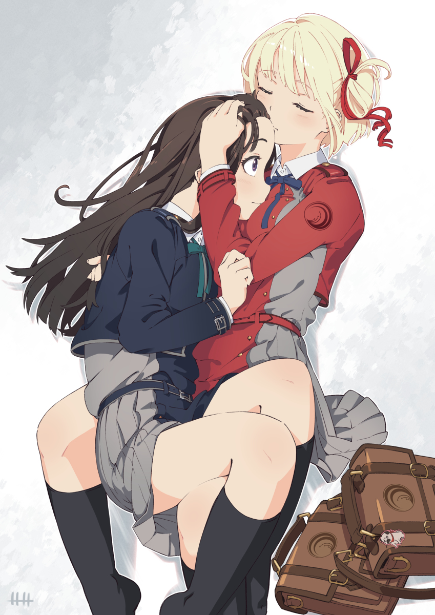 This is a pixiv picture whose title is でこキス.