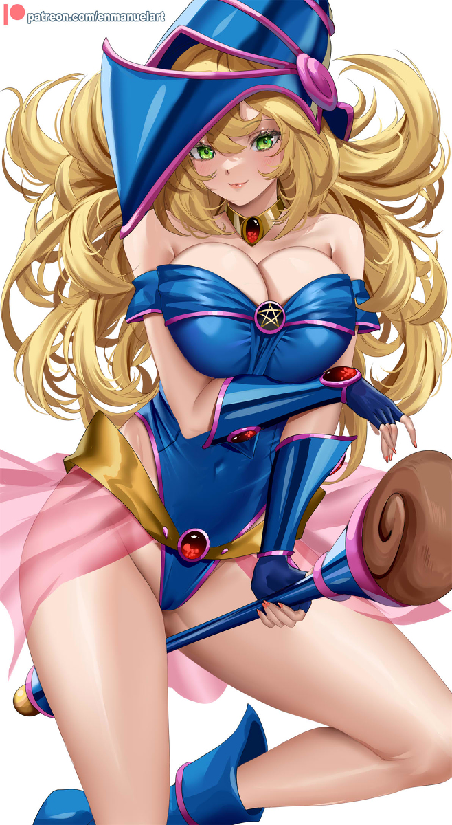 This is a pixiv picture whose title is Dark Magician Girl.