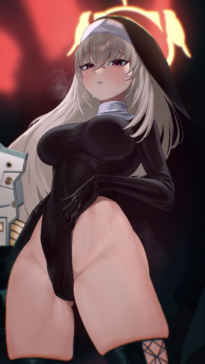 This is a pixiv picture whose title is 覚悟サクラコ.