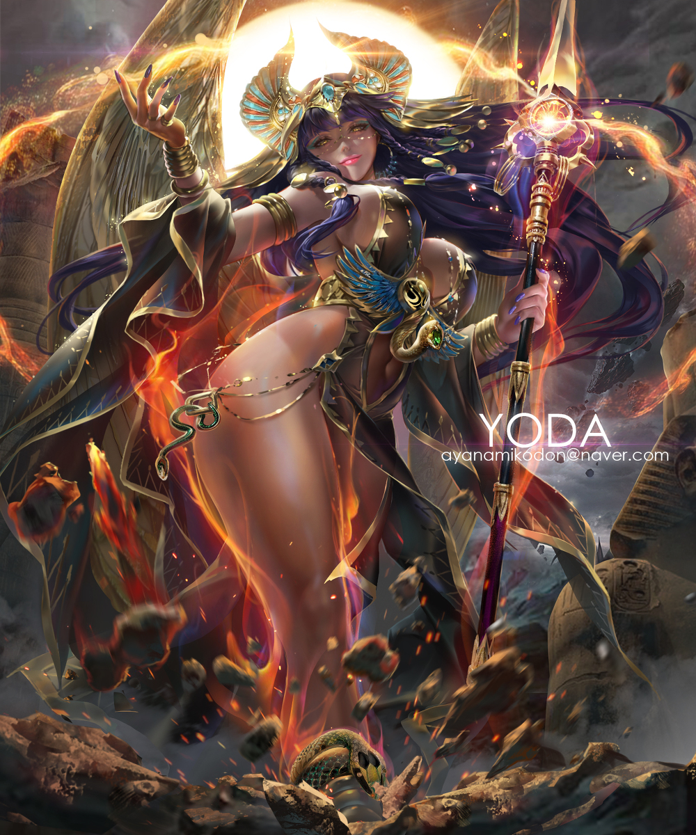 This is a pixiv picture whose title is God of Sun Horus.