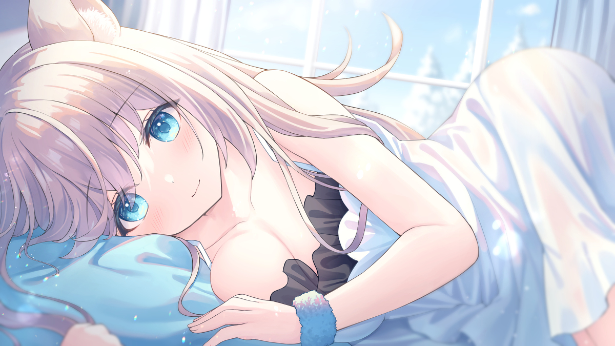 This is a pixiv picture whose title is 朝のひととき.