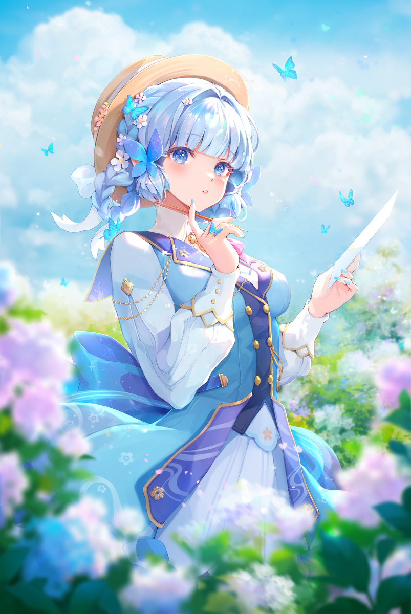 This is a pixiv picture whose title is KamisatoAyaka.