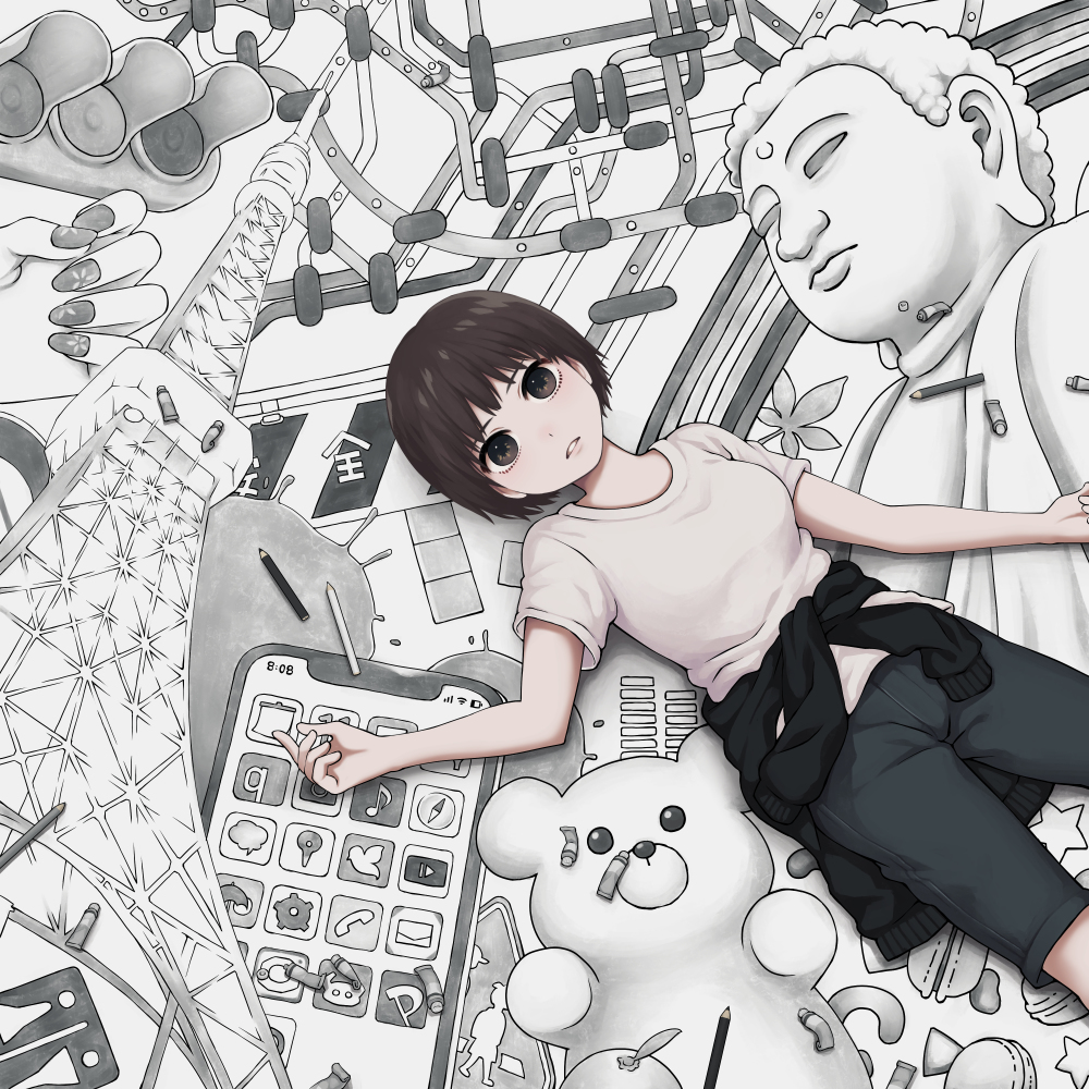 This is a pixiv picture whose title is モノトーン.